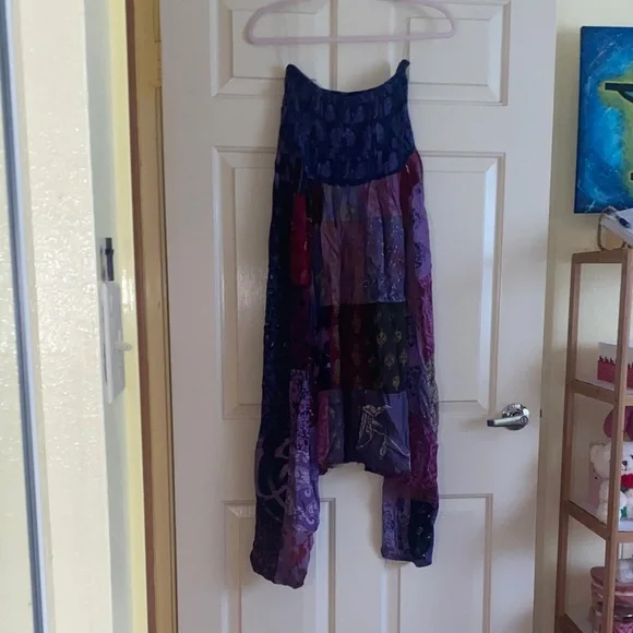 NWT Advance Apparels Multicolor Patchwork Jumpsuit - Picture 1 of 5